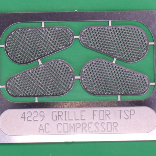 Etched see through Belt Guards for Belt Driven Psngr Car AC Comp